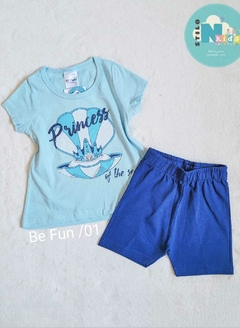 CONJUNTO Be Fun Verão - Princess of the Sea- Azul claro|Azul - comprar online