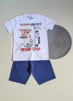 CONJUNTO Menino For Fun - Never Stop - Branca