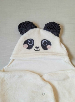 SAQUINHO MANTA Baby Tile e Sul Panda Com Capuz na internet