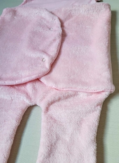 SAQUINHO MANTA PARA BEBÊS Tile e Sul Com Capuz Gatinha Rosa - Stilo N Kids