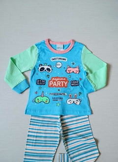 PIJAMA Menina Minifan - Pijama Party - Azul claro - comprar online