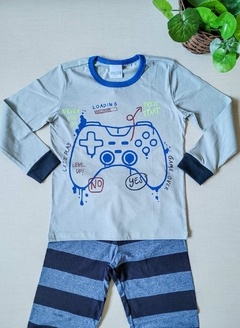 PIJAMA Menino Minifan - Controle - Azul claro - comprar online