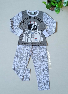 PIJAMA Menino Minifan - Outer Space - Cinza