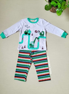 PIJAMA Menino Minifan - Beep! Beep! - Branca