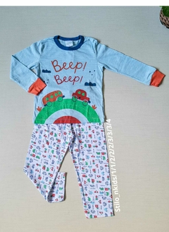 PIJAMA Menino Minifan - Beep Beep - Azul claro