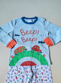 PIJAMA Menino Minifan - Beep Beep - Azul claro - comprar online