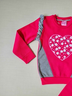 CONJUNTO Moletom Menina BNX Kids - Coração - comprar online