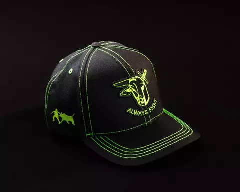 BONÉ ALWAYS FIGHT PRETO COM VERDE - comprar online