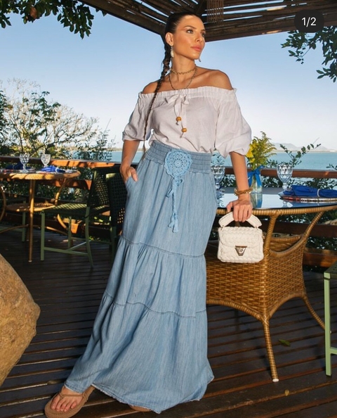 Saia longa claudia rabelo