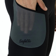 CALZA CICLISMO SAFETTI EVANS GRIS HOMBRE C/BOLSILLOS - comprar online