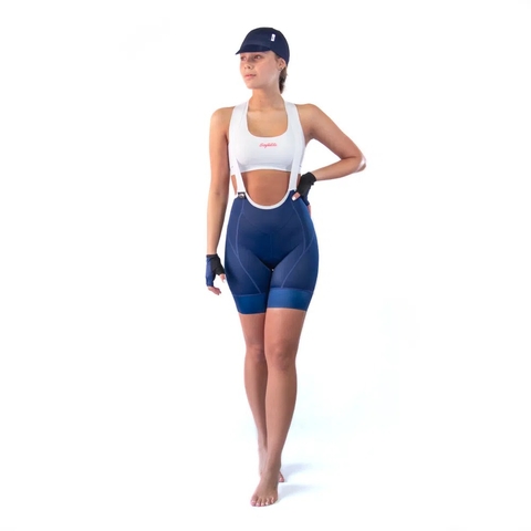 CALZA DE CICLISMO NAPOLES SAFETTI MUJER BLUE