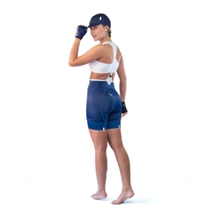 CALZA DE CICLISMO NAPOLES SAFETTI MUJER BLUE - comprar online