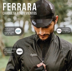 Imagen de CHAQUETA DE CICLISMO SAFETTI ROMPEVIENTO AQUALITE