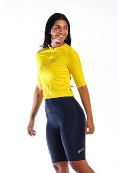 CALZA DE CICLISMO ELEVEN ULTRA MUJER AZUL en internet