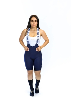 CALZA DE CICLISMO ELEVEN ULTRA MUJER AZUL - tienda online