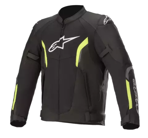JAQUETA ALPINESTARS AST V2 AIR PRETA/AMARELA FLUO