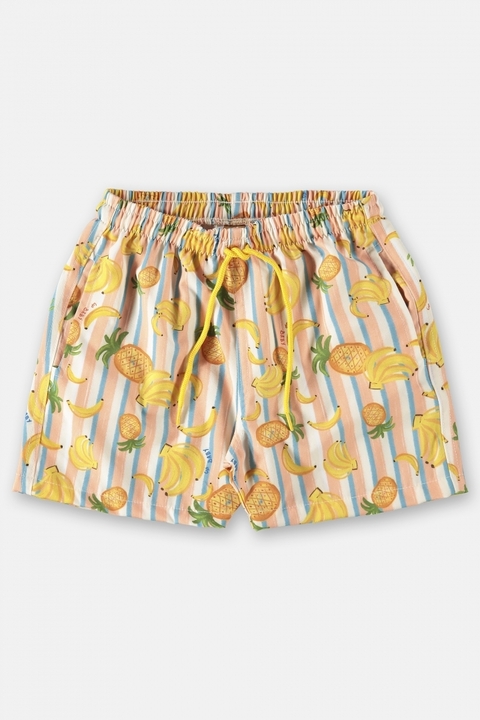 Short bebê/infantil em microfibra frutas