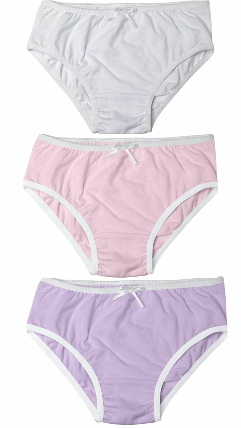 Kit trio calcinhas cotton - comprar online