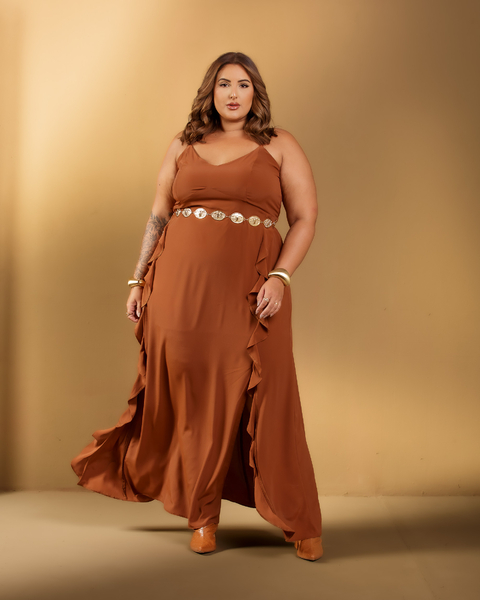 Vestido Babado Cascata