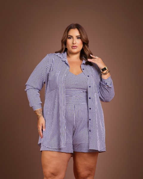 Trijunto Listrado com Camisa