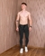 Calça Jeans Masculina Marmorizada Modelage Skinny