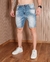 Bermuda Jeans Masculina Justa Skinny