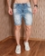 Bermuda Jeans Masculina Justa Skinny - comprar online