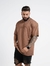 Camisa Masculina Ouversized Algodão Longa - Marron - Rodrigs Conceito