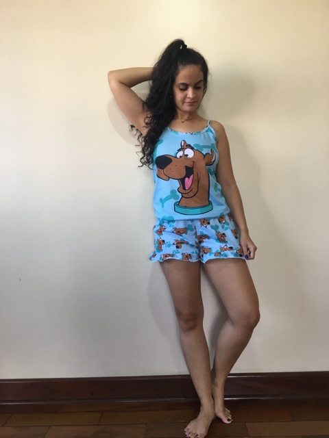 Pijama Feminino Curto Scooby Doo (1 Unidade)