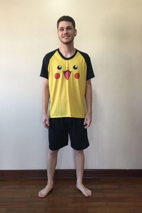 Pijama Curto Pikachu
