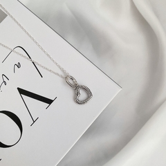 Colar de Prata Berloque Coração