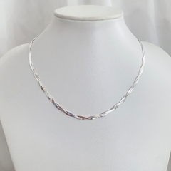 Colar de Prata Choker Dois Fios - comprar online