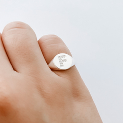 Anel de Prata Inicial Cravejada Mindinho Regulável - Favori Pratas