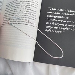 Colar de Prata Choker Malha na internet