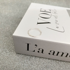 Anel de Prata Trançado na internet