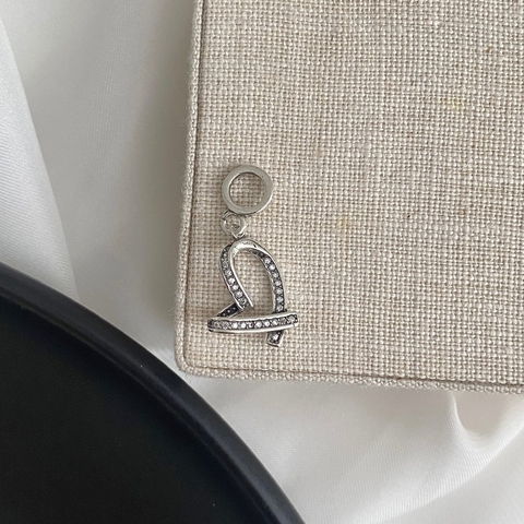 Berloque Coração Cravejado