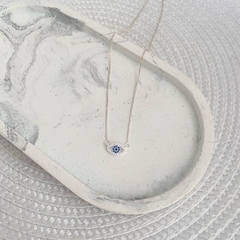 Colar de Prata Olho Grego Cravejado na internet