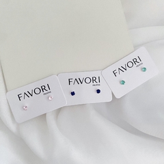 Brinco de Prata Ponto de Luz Infantil