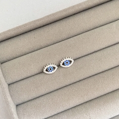 Brinco de Prata Olho Grego Cravejado na internet