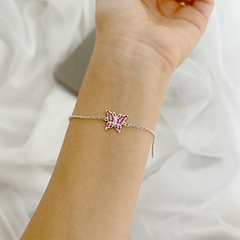 Pulseira de Prata Borboleta Rubelita - Favori Pratas