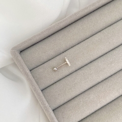 Piercing de Prata Boca Cravejada - comprar online