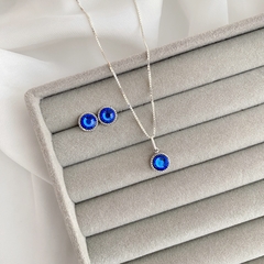 Conjunto Zircônia Azul