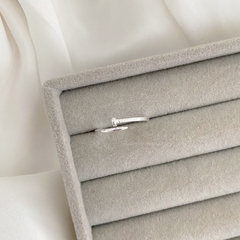 Anel de Prata Prego Regulável