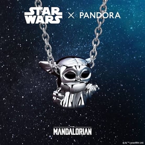 colar Pandora star wars baby yoda acompanha saquinho de veludo