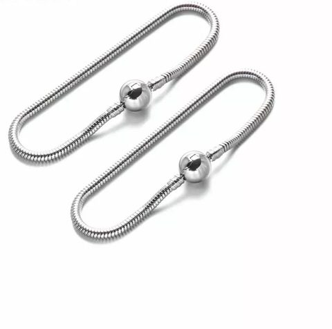 pulseira para berloques charm fecho bolinha