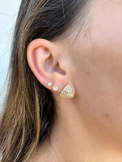 Brinco Cravejado Dourado - comprar online