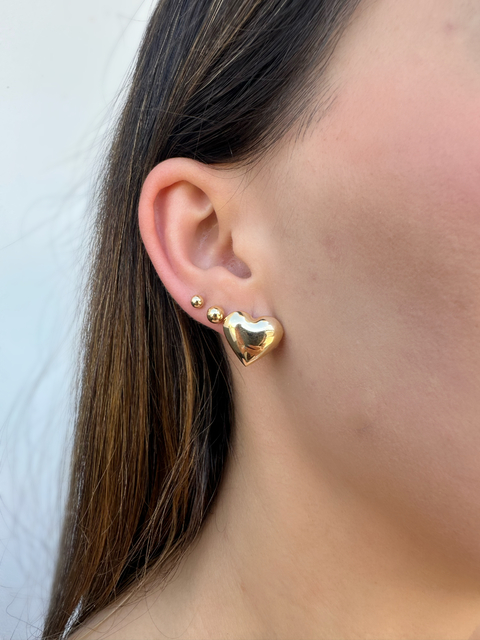 Coração Liso Dourado