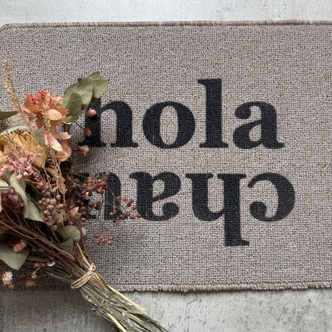 | Alfombra HOLA CHAU | GRIS - comprar online