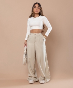 Calça Pantalona Alfaiataria Wide Leg - Kalua Rits