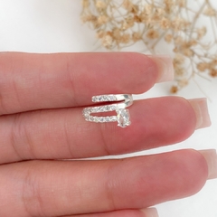 Piercing Fake Cravejado 3 Fios com Zirconia